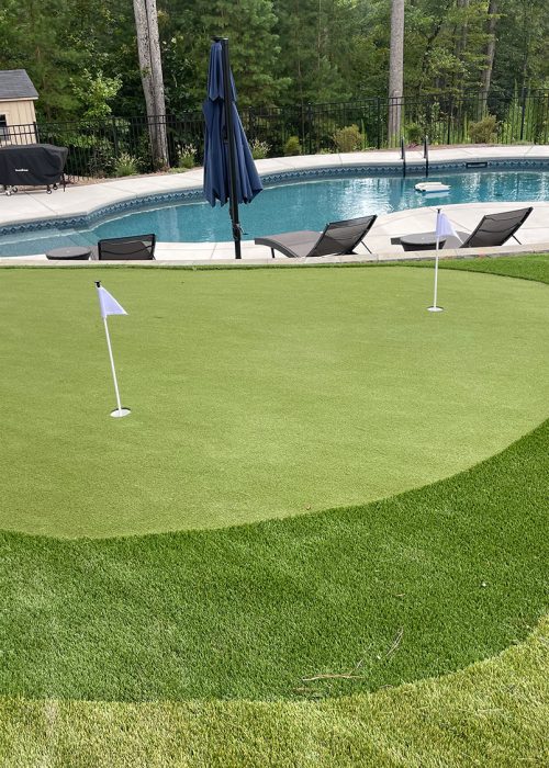 synthetic turf concepts putting green in north carolina